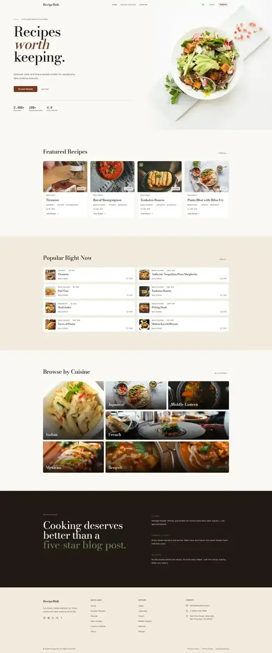 RecipeHub